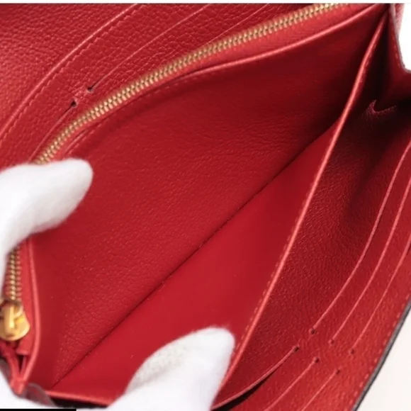 💎Authentic Louis Vuitton Empreinte Sarah Wallet Long Wallets Into Initials - Picture 6 of 13